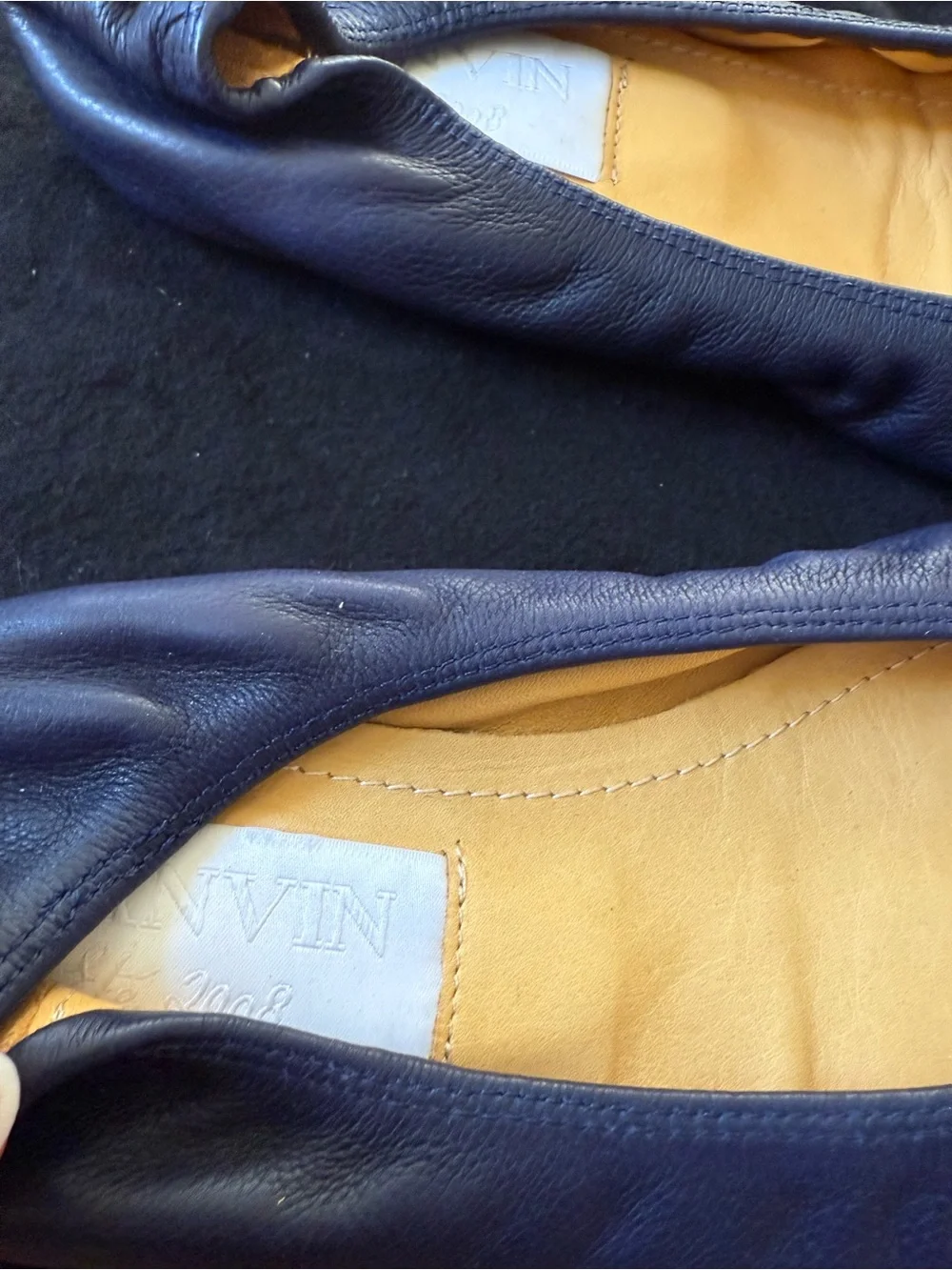 NWT Lanvin Navy Blue Ballet Flat
